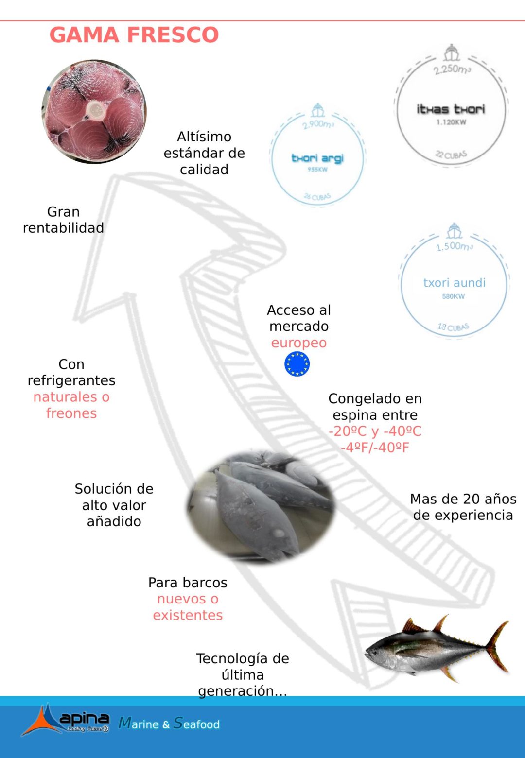 Infografía airCub - Gama Fresco APINA